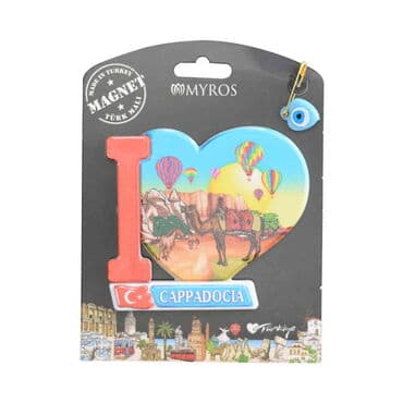 Cappodocia Themed Plastic Base UV Printed Custom Backing Carded Fridge Magnet - 8