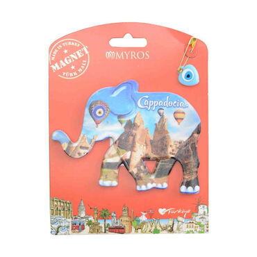 Cappodocia Themed Plastic Base UV Printed Custom Backing Carded Fridge Magnet - 13