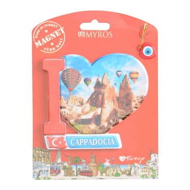 Cappodocia Themed Plastic Base UV Printed Custom Backing Carded Fridge Magnet - 14