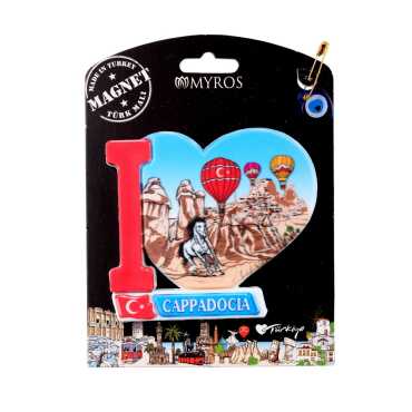 Cappodocia Themed Plastic Base UV Printed Custom Backing Carded Fridge Magnet - 2