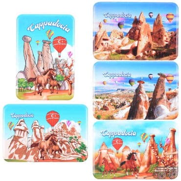 Wholesale Cappadocia Themed UV Printed Refrigerator Magnet 80x50 mm - 3