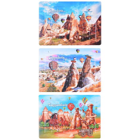 Toptan Kapadokya Temalı Uv Baskılı Puzzle 130x180 mm - 2