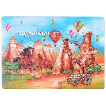 Toptan Kapadokya Temalı Uv Baskılı Puzzle 130x180 mm - 5