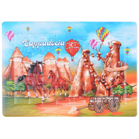 Toptan Kapadokya Temalı Uv Baskılı Puzzle 130x180 mm - 5
