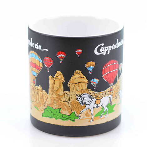 Kapadokya Themed Customised Serigraphy Printed Ceramic Mug 82x90 mm