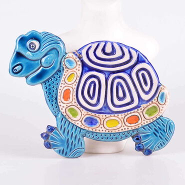 Turtle Themed Nautical Ceramics Fifth Size Wall Hanging