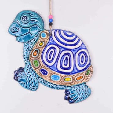 Turtle Themed Nautical Ceramics Fourth Size Wall Hanging