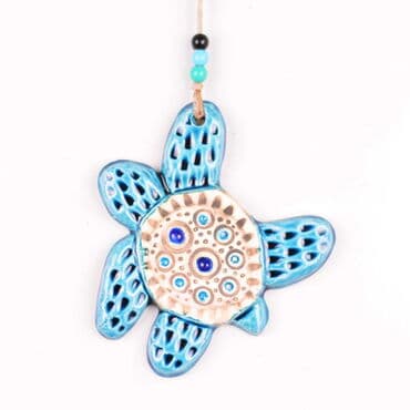 Turtle Themed Nautical Ceramics Second Size Wall Hanging