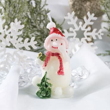 Snowman Candle Number 1 Design