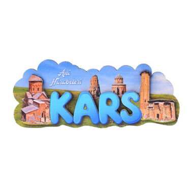 Myros - Kars Themed Wooden Customised 2D Souvenir Fridge Magnet