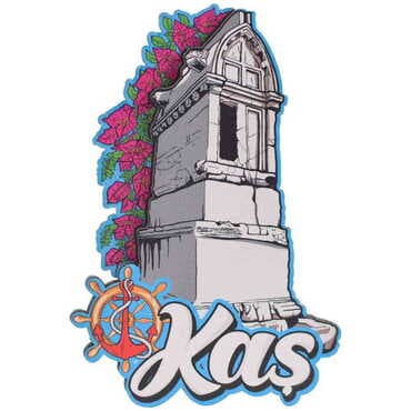 Kas Themed Wooden Customised 2D Souvenir Fridge Magnet - 4
