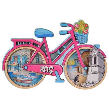 Kas Themed Wooden Customised 2D Souvenir Fridge Magnet - 8
