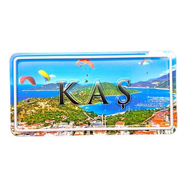 Kas Themed Embossed Pvc Oppression Fridge Magnet - Thumbnail