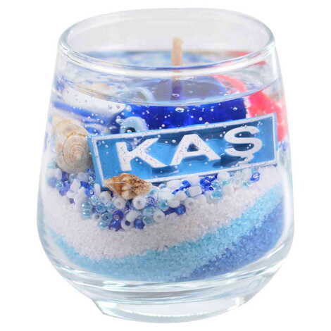 Kas Themed Glass Transparent Gel Candle