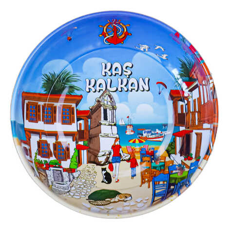 Kaş Themed Metal Bowl 115 mm - 2