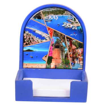 Myros - Kas Themed Polyester Blue Note Holder