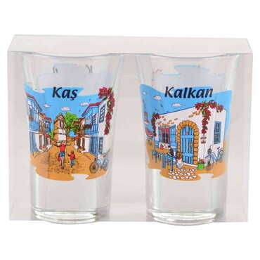 Myros - Kas Themed Shot Glass Set of 2 Pcs