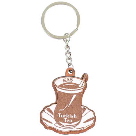 Kas Themed Wooden Custom Printed Wooden Keyring - 4