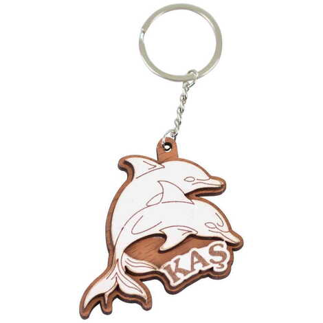 Kas Themed Wooden Custom Printed Wooden Keyring - 1