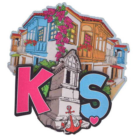 Kas Themed Wooden Customised 2D Souvenir Fridge Magnet