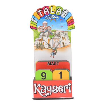 Myros - Toptan Kayseri Temalı Myros Ahşap Masa Takvimi