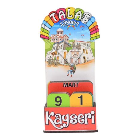 Toptan Kayseri Temalı Myros Ahşap Masa Takvimi