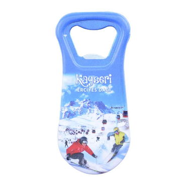 Myros - Kayseri Themed Customised Uv Printed Plastic Base Plastic Base Bottle Opener 95x43 mm