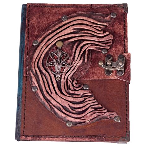 Toptan Keçi Temalı Orta Boy Deri Defter - 8