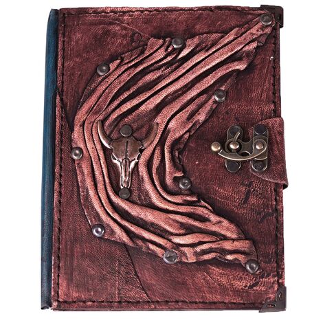 Toptan Keçi Temalı Orta Boy Deri Defter - 10