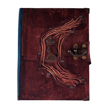 Toptan Kedi Temalı Büyük Boy Deri Defter - 5