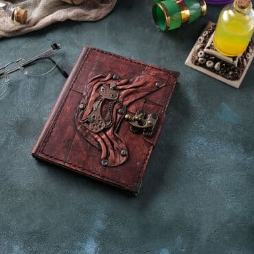 Toptan Kedi Temalı Küçük Boy Deri Defter - 2