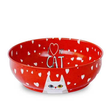 Cat Themed Metal Bowl 115 mm - Standart - 2