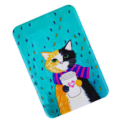 Kedi Temalı Uv Baskılı Magnet 80x50 mm - 2