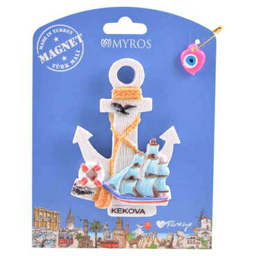 Myros - Toptan Kekova Temalı Uv Baskılı Kartonetli Polyester Magnet