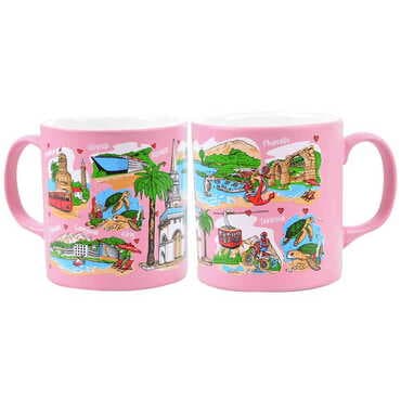 Kemer Region Themed Customised Serigraphy Printed Ceramic Mug 82x90 mm