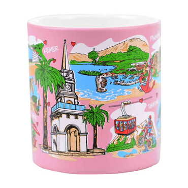 Kemer Region Themed Customised Serigraphy Printed Ceramic Mug 82x90 mm - Thumbnail