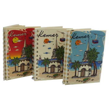 Toptan Kemer Temalı Ahşap Kapaklı Defter 120x170 mm - 2
