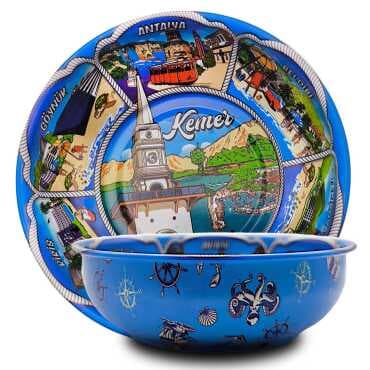 Kemer Themed Metal Bowl 95 mm