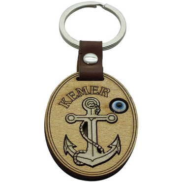 Kemer Themed Wooden Custom Printed Wooden Keyring - 3