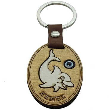 Kemer Themed Wooden Custom Printed Wooden Keyring - 5