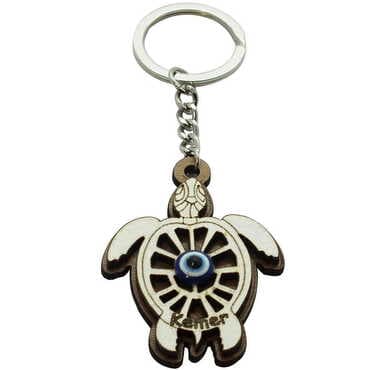 Kemer Themed Wooden Custom Printed Wooden Keyring - 8