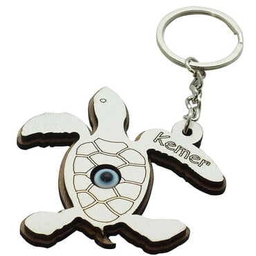 Kemer Themed Wooden Custom Printed Wooden Keyring - 15
