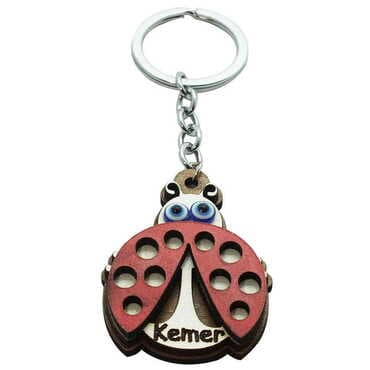 Kemer Themed Wooden Custom Printed Wooden Keyring - 31
