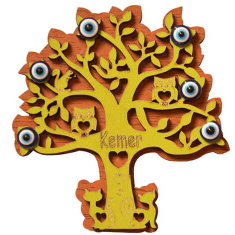 Toptan Kemer Temalı Myros Ahşap Magnet - 8