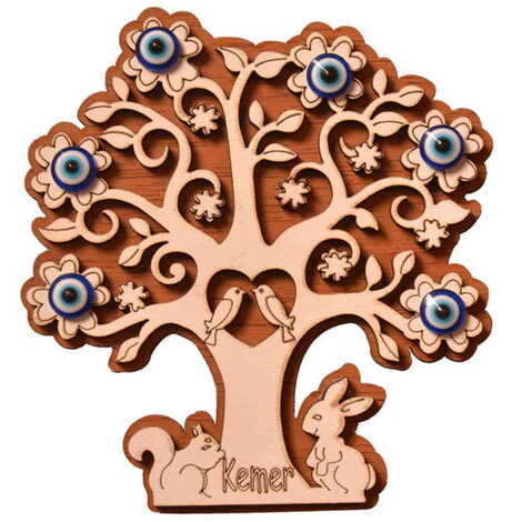 Toptan Kemer Temalı Myros Ahşap Magnet - 9