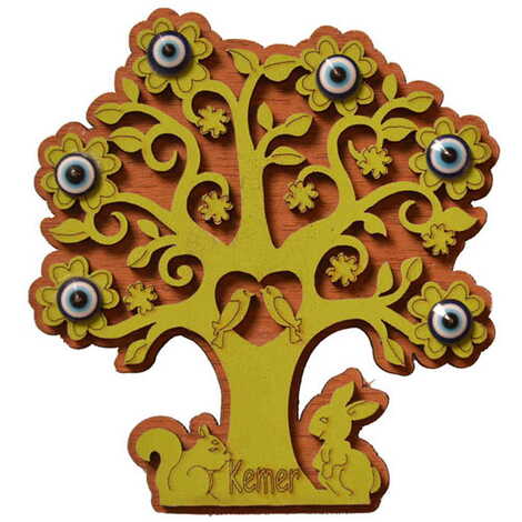 Toptan Kemer Temalı Myros Ahşap Magnet - 10