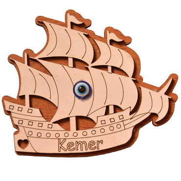 Toptan Kemer Temalı Myros Ahşap Magnet - 36