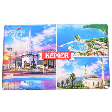 Toptan Kemer Temalı Myros Dikdörtgen Magnet 80x55 mm - Thumbnail