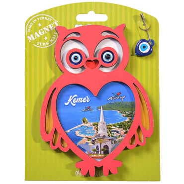 Kemer Themed Wooden Backing Carded Serie C Fridge Magnet - 3