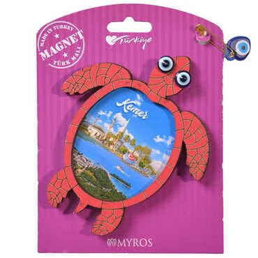 Kemer Themed Wooden Backing Carded Serie C Fridge Magnet - 4